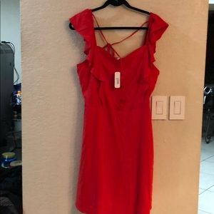 Red Off The Shoulder Dress